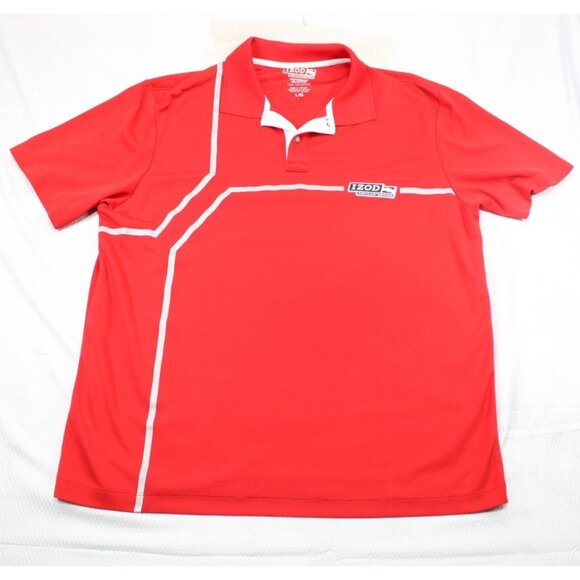 Izod Indycar Series Red Polo Shirt Large - Picture 1 of 5